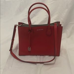 MK red tote